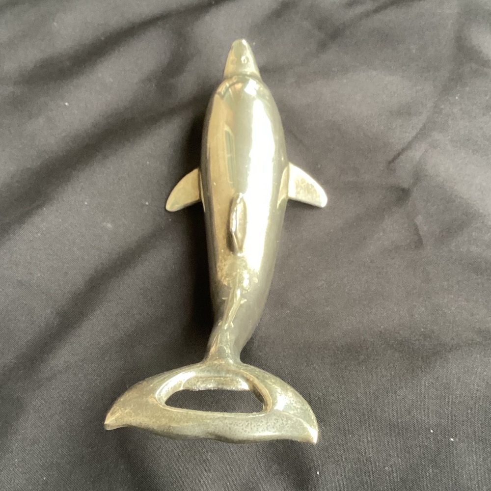 Silver Plated Dolphin Bottle Opener